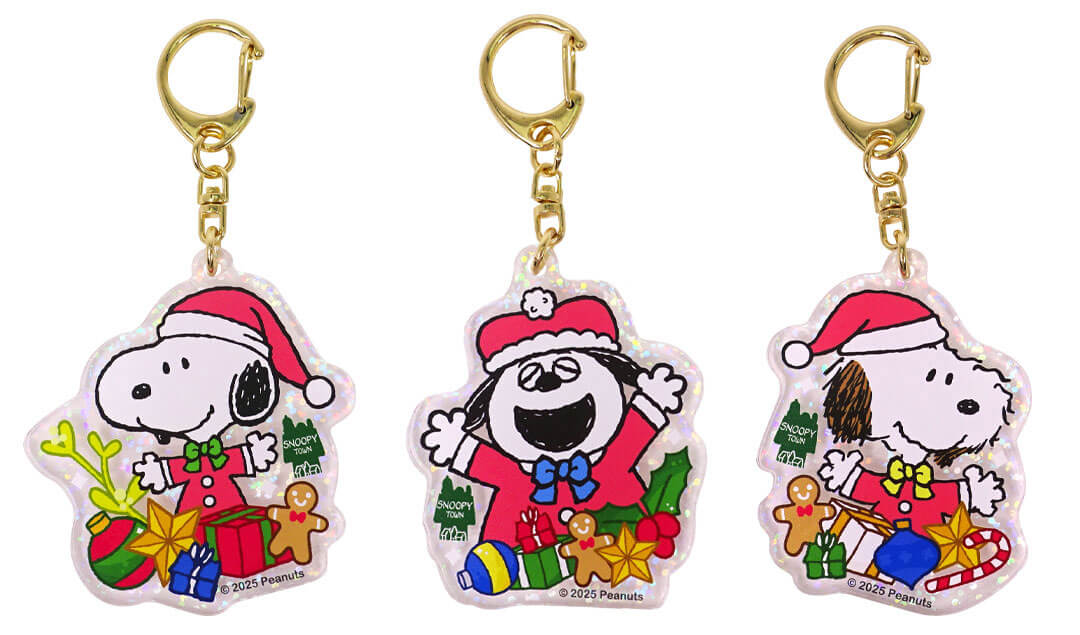 Snoopy "Can't Wait For Christmas!" Holographic Keychain