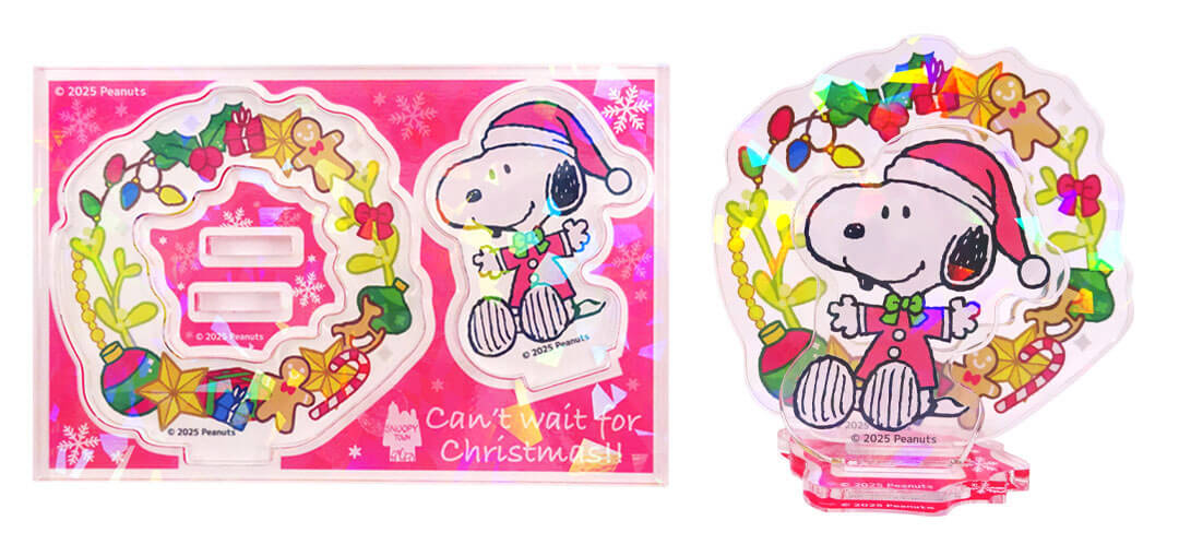 Snoopy "Can't Wait For Christmas!" Holographic Acrylic Stand