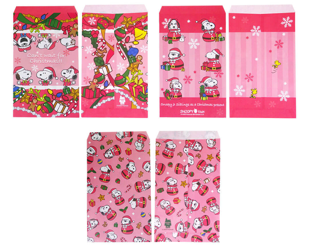 Snoopy "Can't Wait For Christmas!" Flat Bag Set