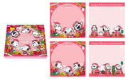 Snoopy "Can't Wait For Christmas!" 4-pattern Block Memo