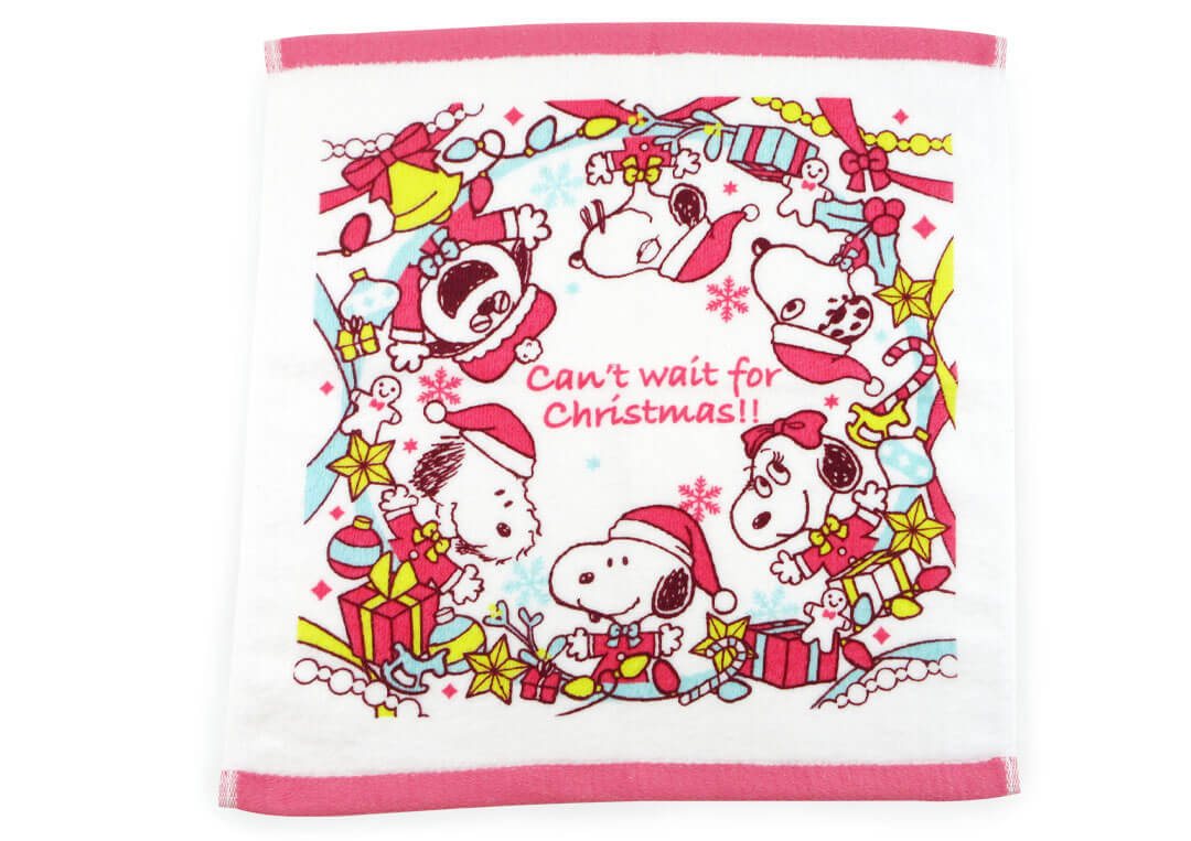 Snoopy "Can't Wait For Christmas!" Hand Towel