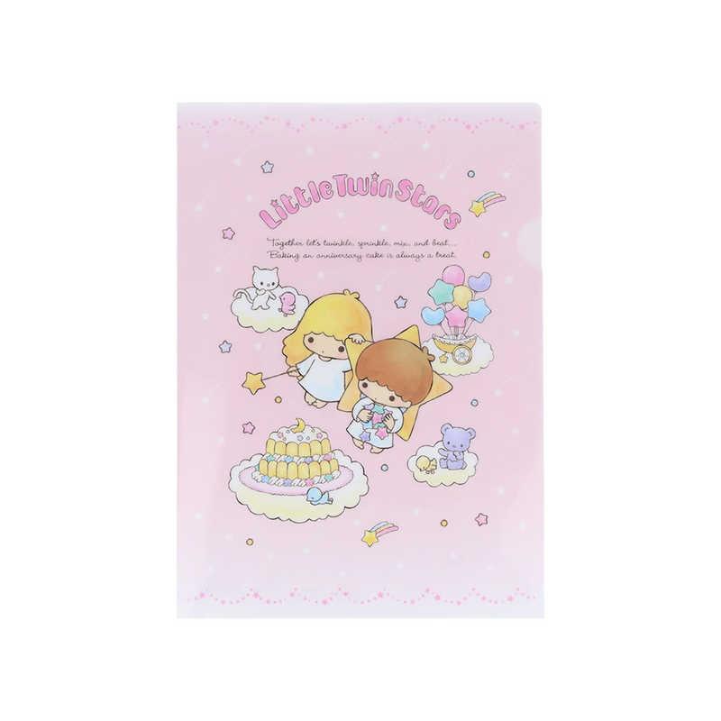 Little Twin Star Retro A4 Clear File