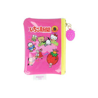 "Ichigo Shimbum" Sanrio Characters Clear Pouch
