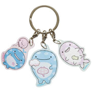 SanX Jinbei-san and Balloon Fish 3-strand Keychain