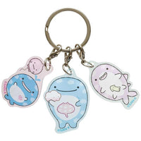 SanX Jinbei-san and Balloon Fish 3-strand Keychain
