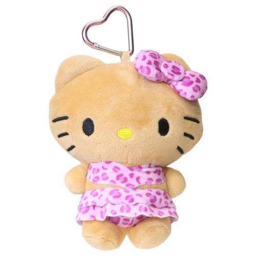 Hello Kitty Tan Leopard Swimsuit Plush Mascot