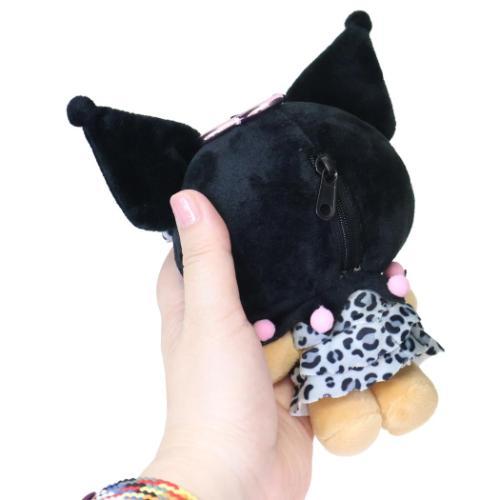 Kuromi Tan Leopard Swimsuit Plush Mascot