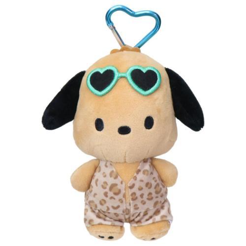 Pochacco Tan Leopard Swimsuit Plush Mascot