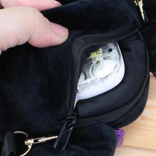 Kuromi Kogal Plush Cross Body Bag