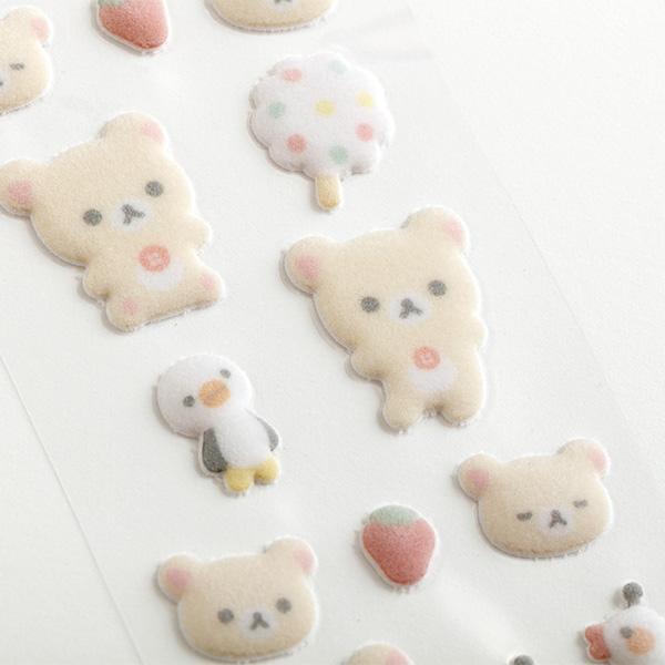 Korilakkuma Fluffy Sticker