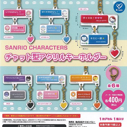 Sanrio Text Message Keychain Gachapon