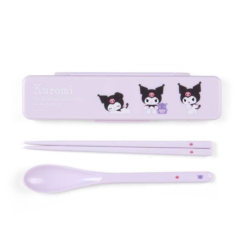 Kuromi Utensil Chopsticks & Spoon