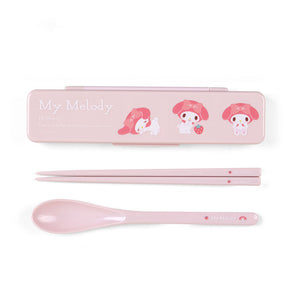 My Melody Utensil Chopsticks & Spoon