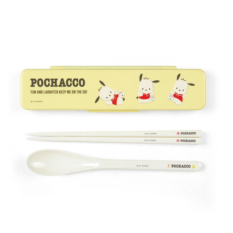 Pochacco Utensil Chopsticks & Spoon