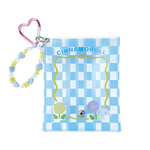Cinnamoroll Pastel Checker Flower Pouch & Charm