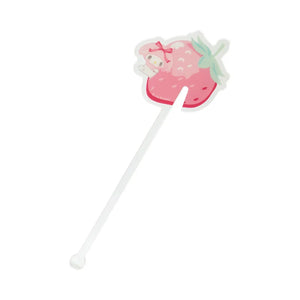 My Melody Colorful Fruits Drink Stirrer