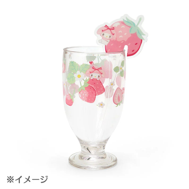 My Melody Colorful Fruits Drink Stirrer