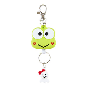 Keroppi Face Reel Keychain