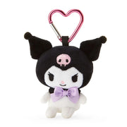 Kuromi Mini Heart Carabiner Mascot Plush