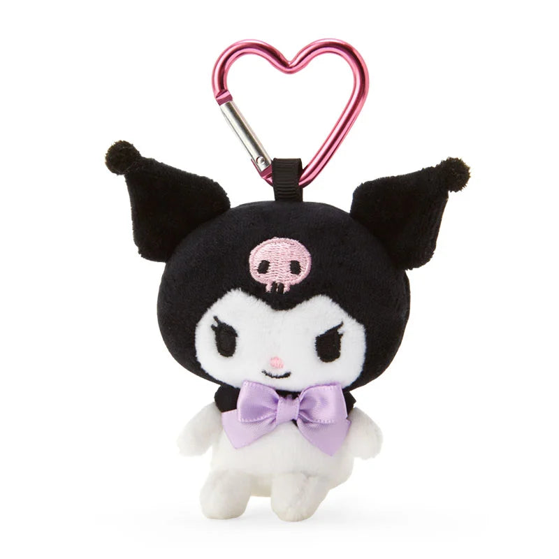 Kuromi Mini Heart Carabiner Mascot Plush