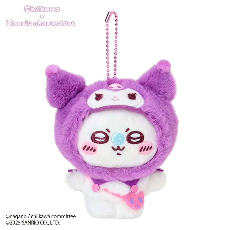 "Chiikawa x Sanrio Characters" Momonga Mascot Plush