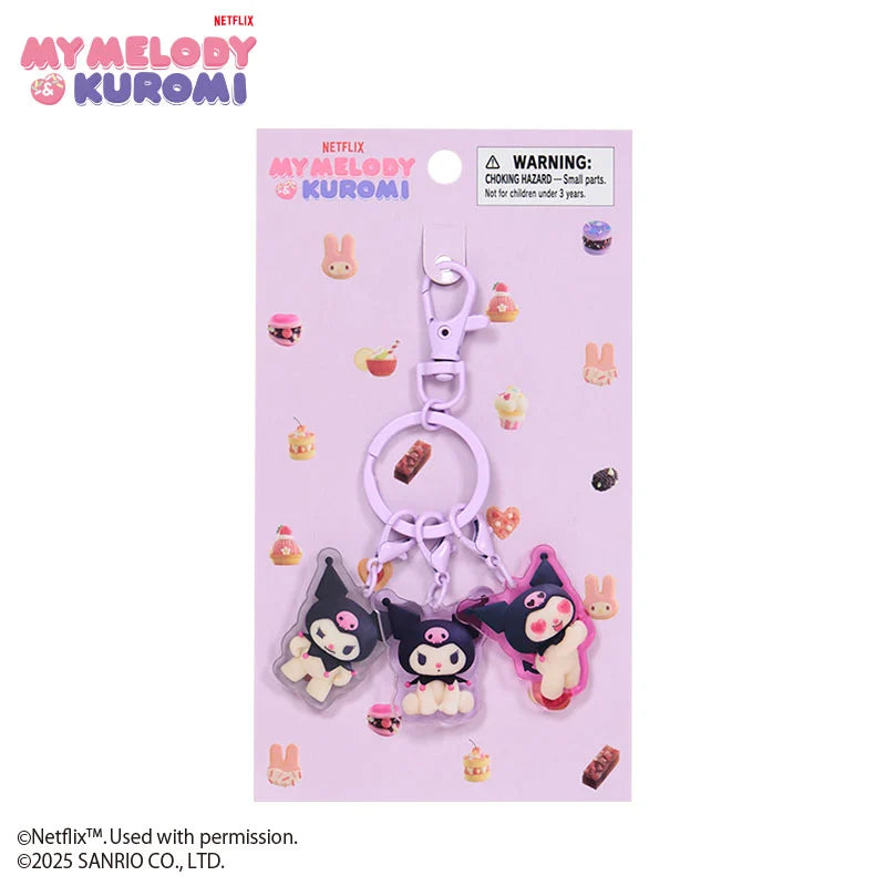 Netflix Kuromi 3-strand Acrylic Keychain