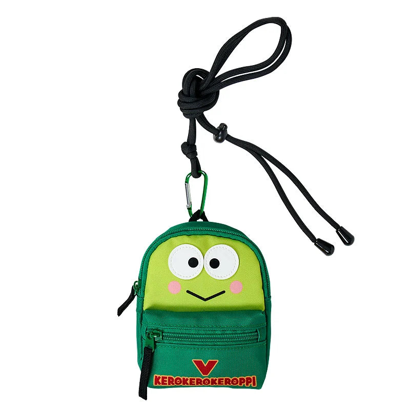 Keroppi "Hapidanbui 5th Anniversary! All Together" Mini Backpack Pouch