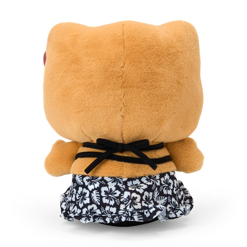 Hello Kitty Tan "Tokonatsu Vacation" Large Plush [Black]