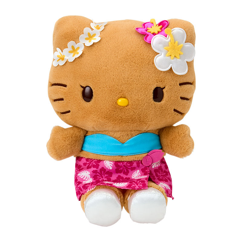 Hello Kitty Tan "Tokonatsu Vacation" Large Plush [Pink]