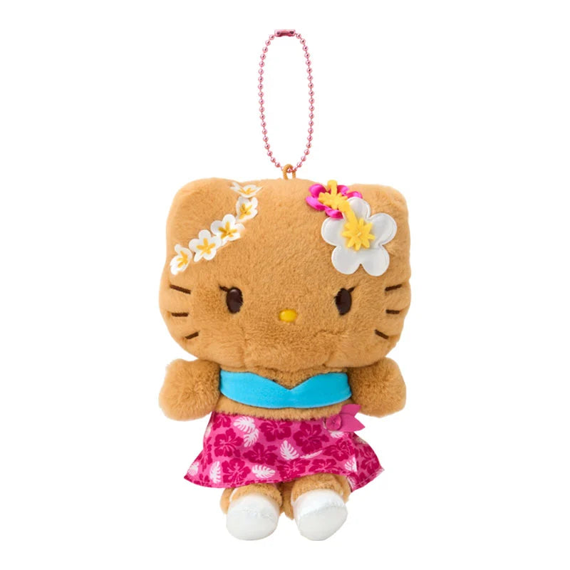 Hello Kitty Tan "Tokonatsu Vacation" Plush Mascot [Pink]