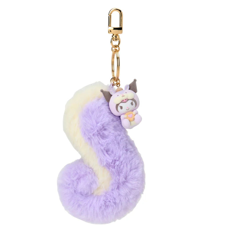 Kuromi Fluffy Squirrel Keychain