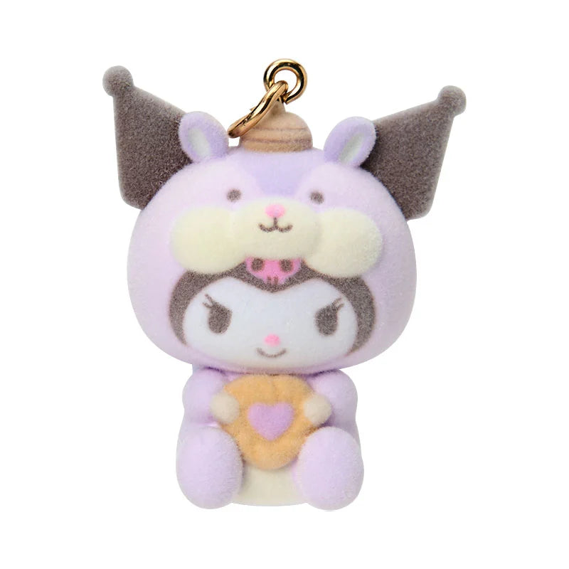 Kuromi Fluffy Squirrel Keychain