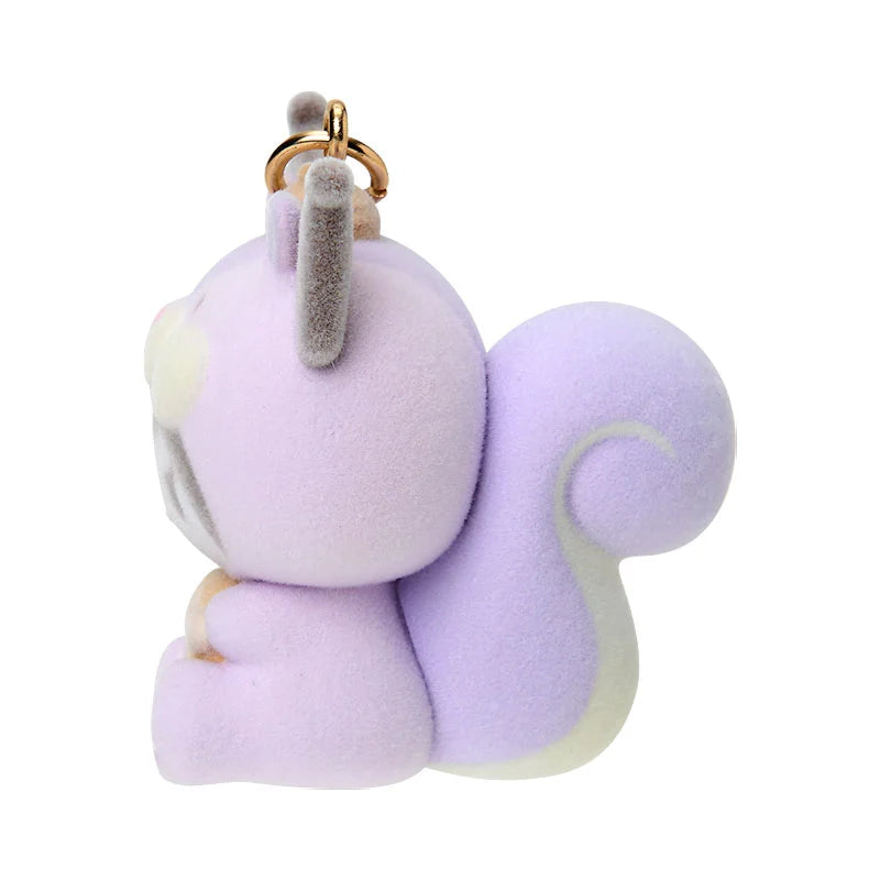 Kuromi Fluffy Squirrel Keychain