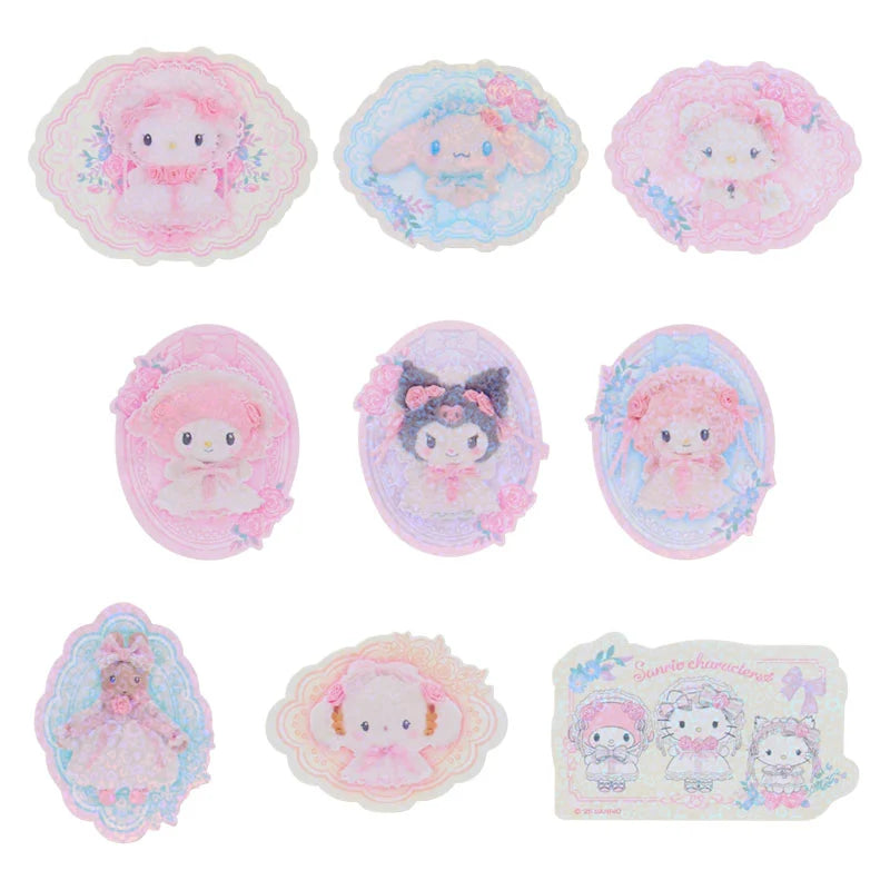 Sanrio Character "White Frills" Sticker Flakes