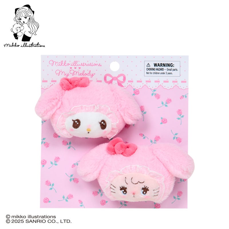 My Melody Mikko Illustrations Hair Clip Set