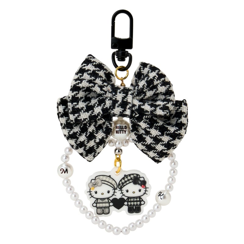 Hello Kitty "Monochrome Girly Twin" Bow Charm