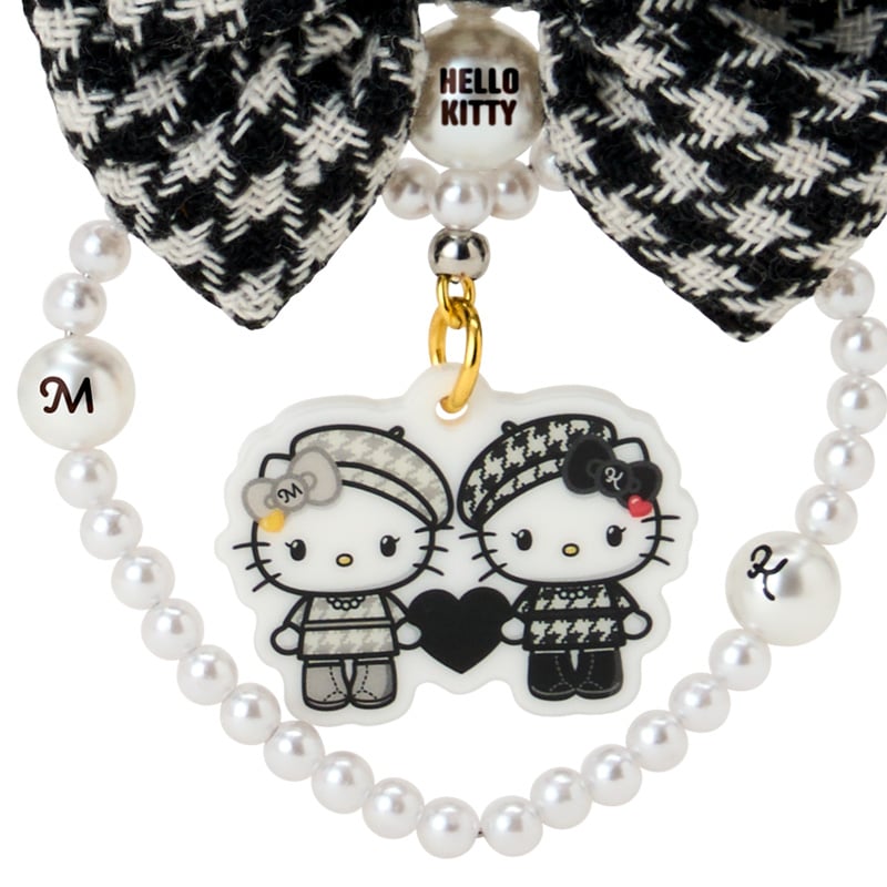 Hello Kitty "Monochrome Girly Twin" Bow Charm
