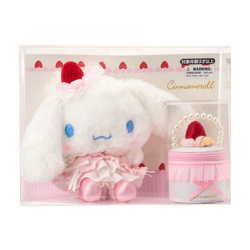 Cinnamoroll "Strawberry Whipped Cake" Plush Set