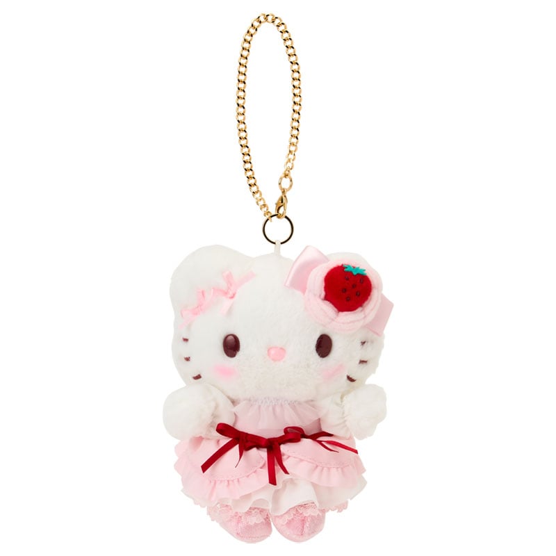 Hello Kitty "Strawberry Whipped Cake" Plush Mascot