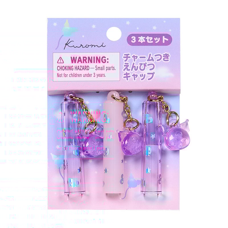 Kuromi Charm-attached Pencil Caps