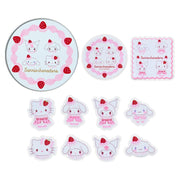 Sanrio "Strawberry Whipped Cake" Tin Case w/ Sticker
