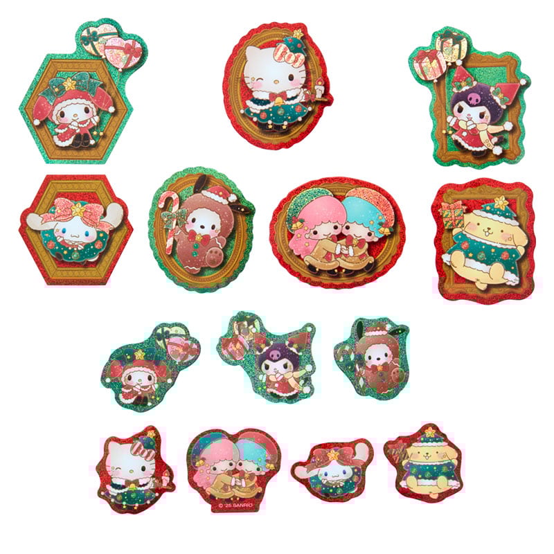 Sanrio Character "Christmas 2025" Sticker Flakes
