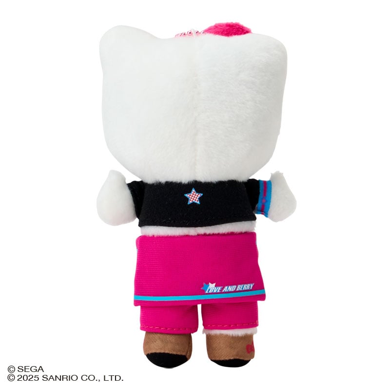 Hello Kitty "Love and Berry" Plush Mascot [Snug Black T-Shirt]