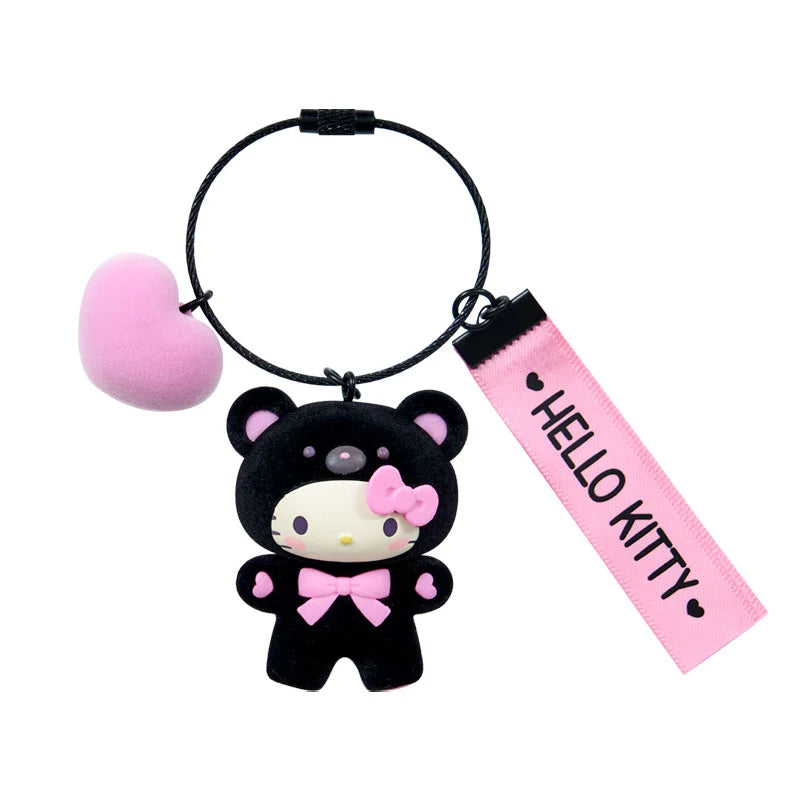 Hello Kitty "Black Animals" Keychain
