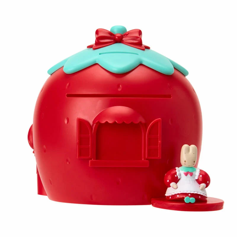 Marroncream Strawberry House Piggy Bank