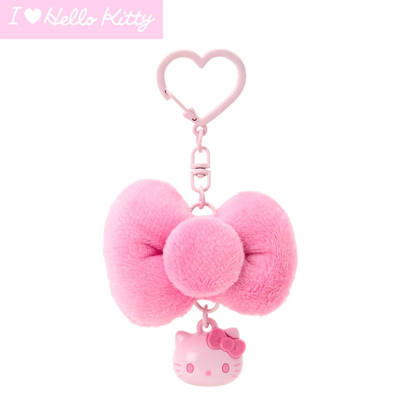 "I Love Hello Kitty" Ribbon Keychain [Pink]