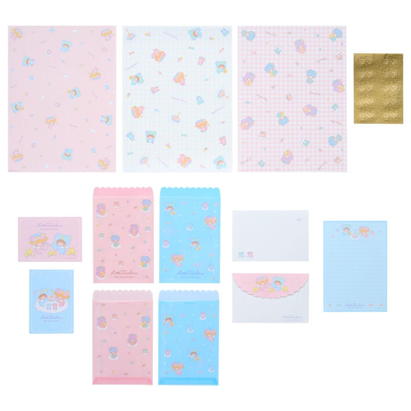 Little Twin Stars "Starry Sky Angel" Stationery & Bag Set