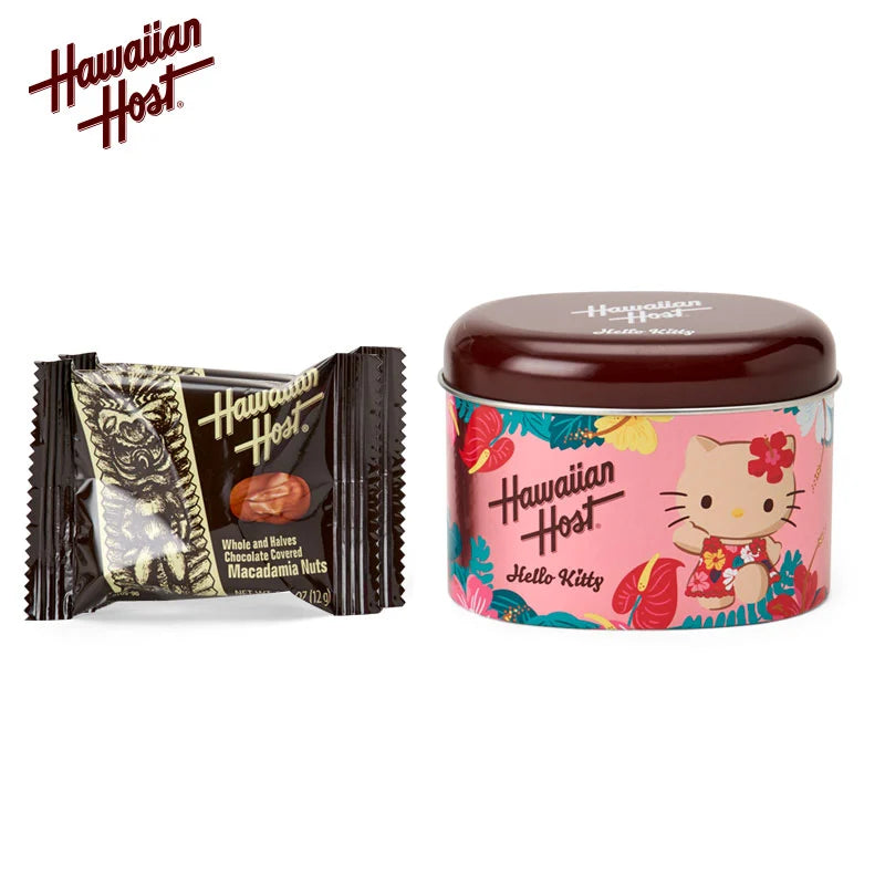 Hello Kitty Hawaiian Host Macadamia Nut Chocolate & Tin Case