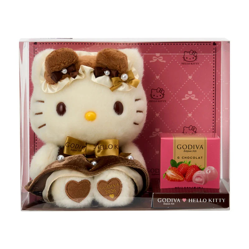 Hello Kitty "GODIVA Choco & Doll 2026" Plush