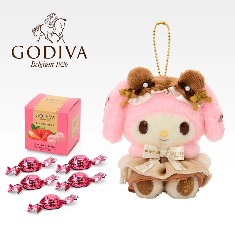 My Melody "GODIVA Choco & Doll 2026" Plush Mascot